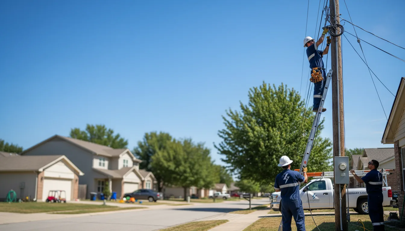 Residential electrician providing installation services in Polk City, IA